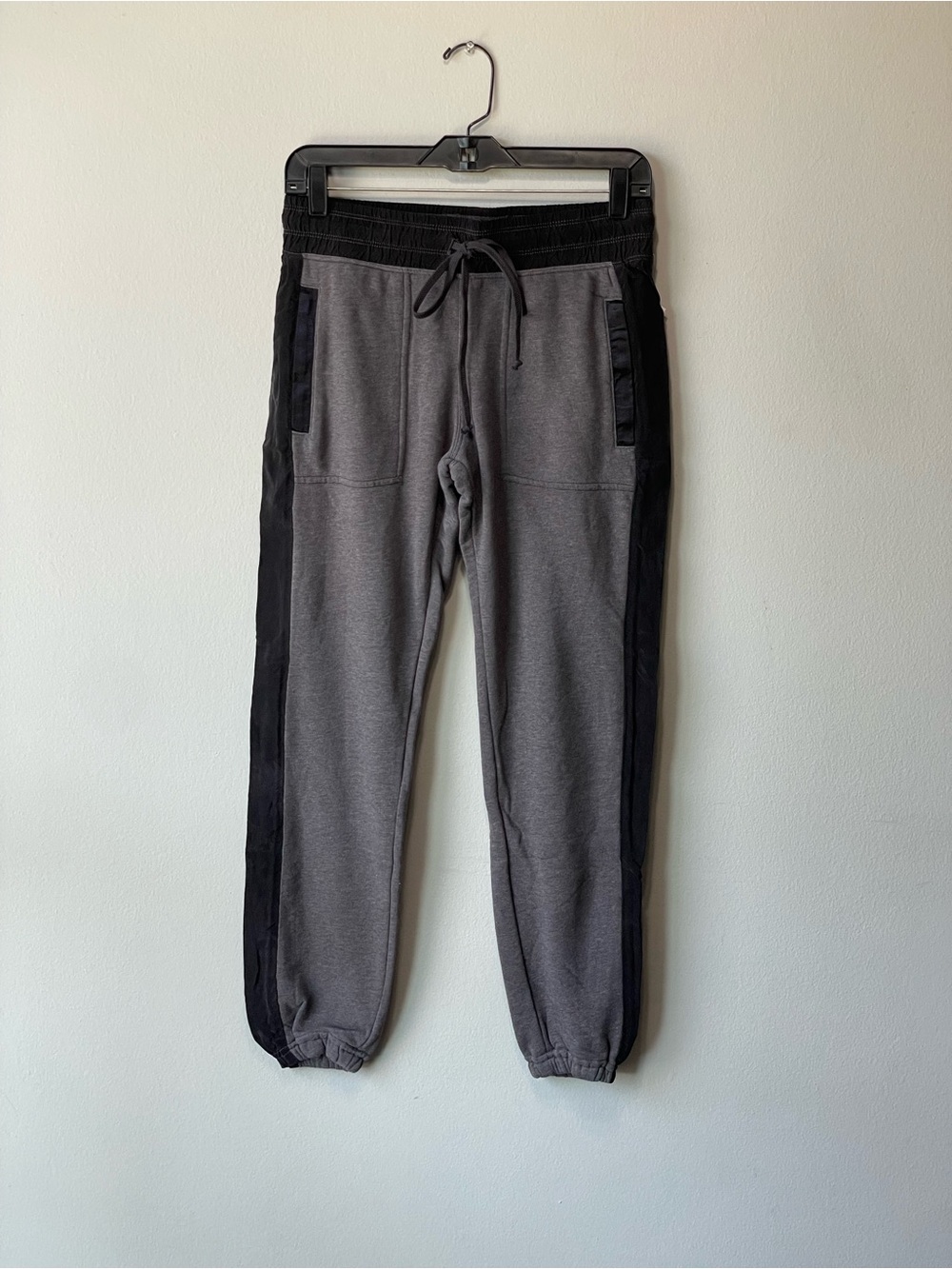 Hard Tail Gray and Black Jogger Sweatpants